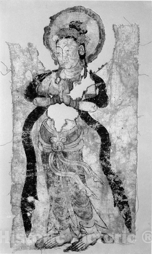 Art Print : Bodhisattva in Adoration : Vintage Wall Art