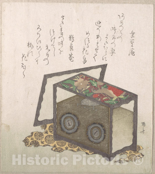 Art Print : Ry?ry?kyo Shinsai - Clock - Japan : Vintage Wall Art