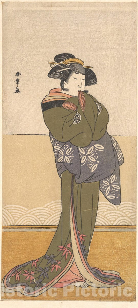 Art Print : Katsukawa Shunsh? - Yamashita Kinsaku II - Japan v.1 : Vintage Wall Art