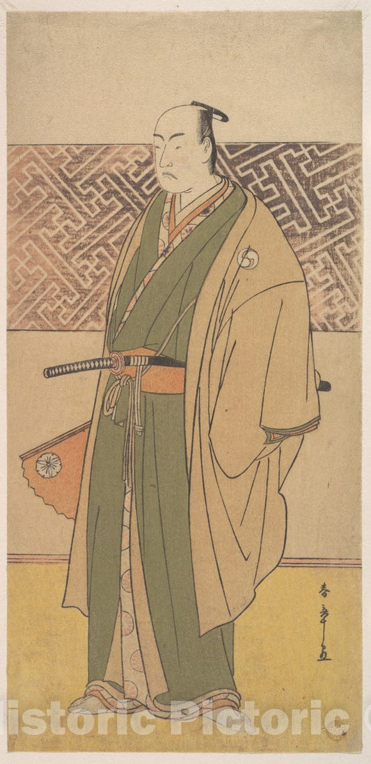 Art Print : Katsukawa Shunsh? - The Fourth Matsumoto Koshiro in The Role of Oboshi Yuranosuke - Japan : Vintage Wall Art
