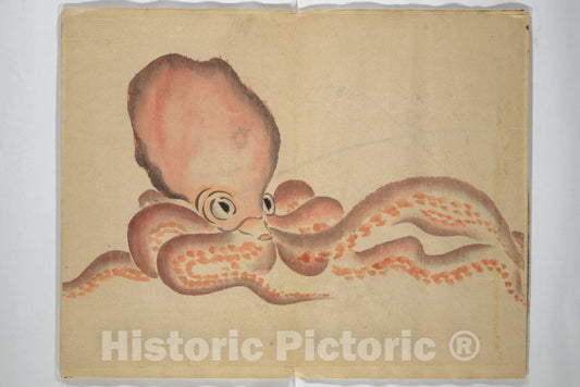 Art Print : Rinsai ?kubo - A Picture Book of Practice Sketches (Keiko ehon) - Japan : Vintage Wall Art