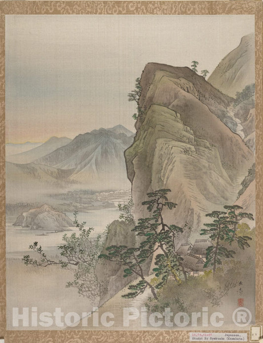 Art Print : Kawabata Gyokush? - Landscape - Japan : Vintage Wall Art