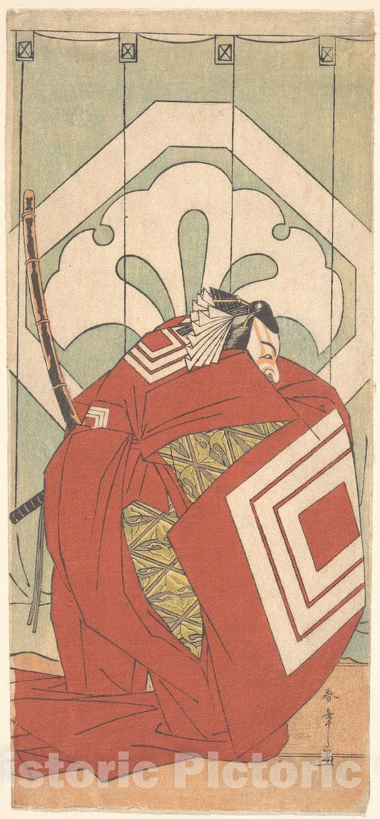 Art Print : Katsukawa Shunsh? - Ichikawa Danjuro V in a Shibaraku Role - Japan : Vintage Wall Art