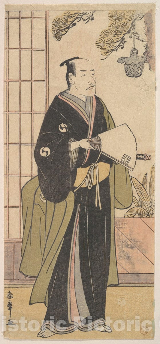 Art Print : Katsukawa Shunsh? - The Fifth Ichikawa Danjuro in The Role of Oboshi Yuranosuke - Japan : Vintage Wall Art