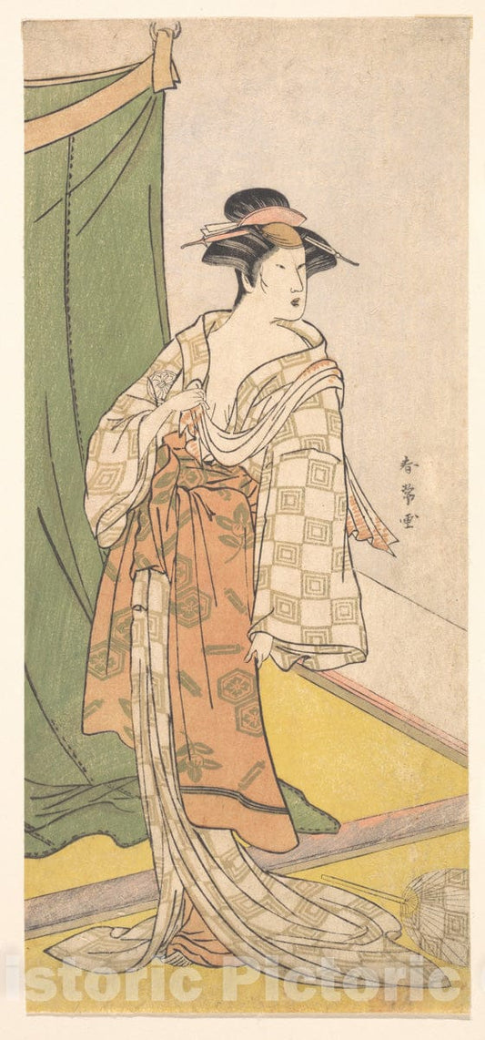 Art Print : Katsukawa Shunj? - Segawa Kikunojo III - Japan : Vintage Wall Art