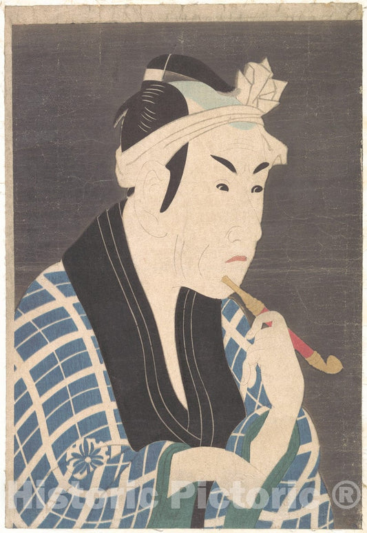 Art Print : T?sh?sai Sharaku - Matsumoto Koshiro IV as The Fish Peddler Gorobei - Japan : Vintage Wall Art