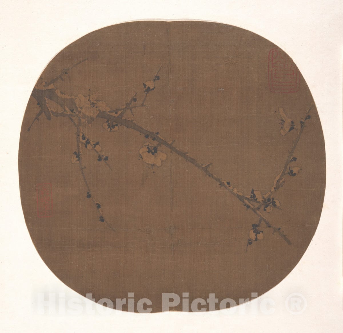 Art Print : Unidentified Artist - Snow Plum - China - Song Dynasty (?) (960–1279) : Vintage Wall Art