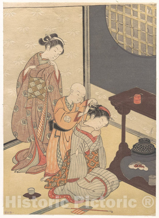 Art Print : Artist: Suzuki Harunobu : Vintage Wall Art