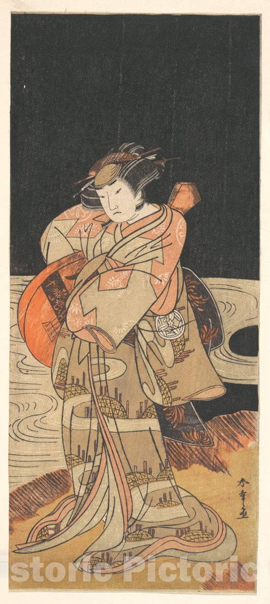 Art Print : Katsukawa Shunsh? - Yamashita Kinsaku II - Japan v.2 : Vintage Wall Art