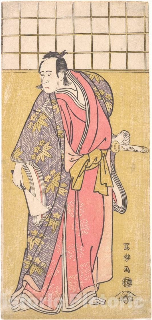 Art Print : T?sh?sai Sharaku - The Actor Ichikawa Yaoz? III - Japan : Vintage Wall Art