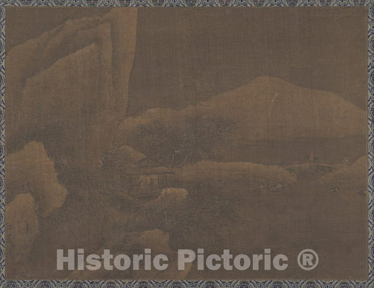 Art Print : Unidentified Artist - Snow Landscape - China - Ming Dynasty (?) (1368–1644) : Vintage Wall Art