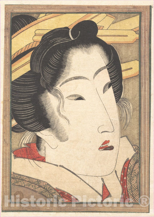 Art Print : Keisai Eisen - Rejected Geisha from Passions Cooled by Springtime Snow - Japan v.4 : Vintage Wall Art