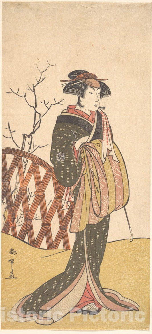 Art Print : Katsukawa Shunsh? - Nakamura Rik? - Japan : Vintage Wall Art