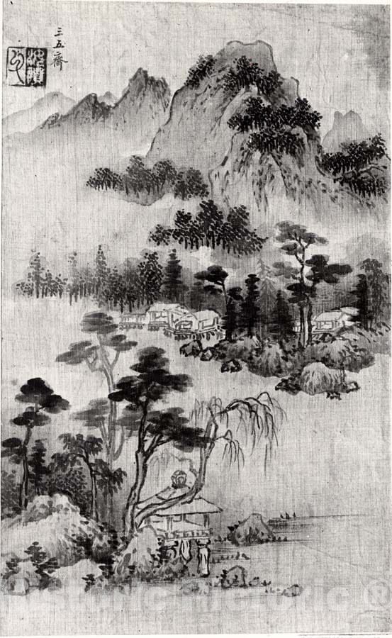 Art Print : Samoje - Pavilion by The Lake - Korea - Joseon Dynasty (1392–1910) : Vintage Wall Art