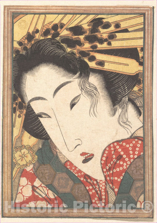 Art Print : Keisai Eisen - Rejected Geisha from Passions Cooled by Springtime Snow - Japan v.5 : Vintage Wall Art