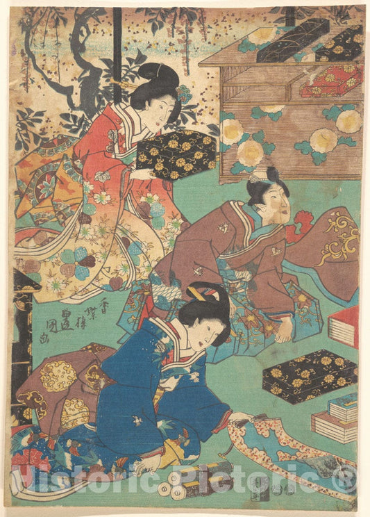 Art Print : Utagawa Kunisada - Print - Japan v.49 : Vintage Wall Art