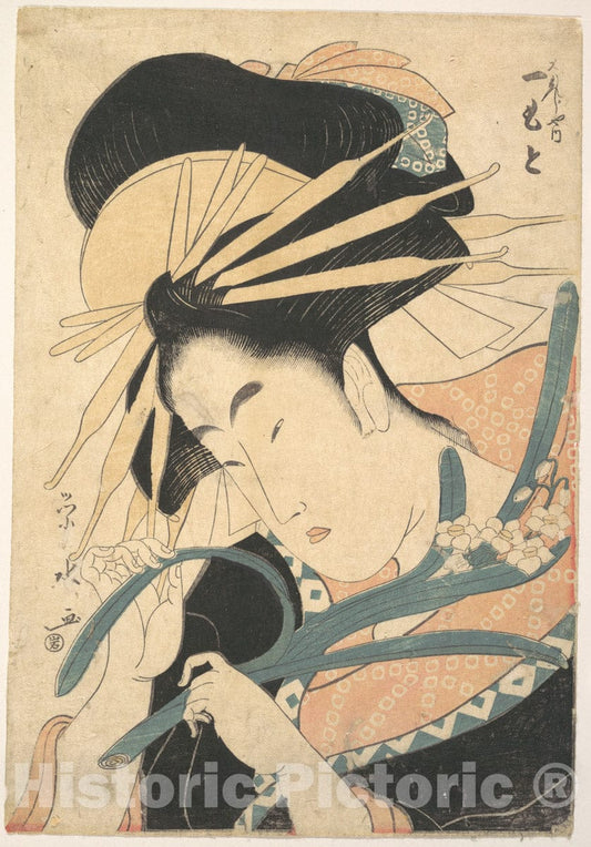 Art Print : Ichirakutei Eisui - A Beauty - Japan v.1 : Vintage Wall Art