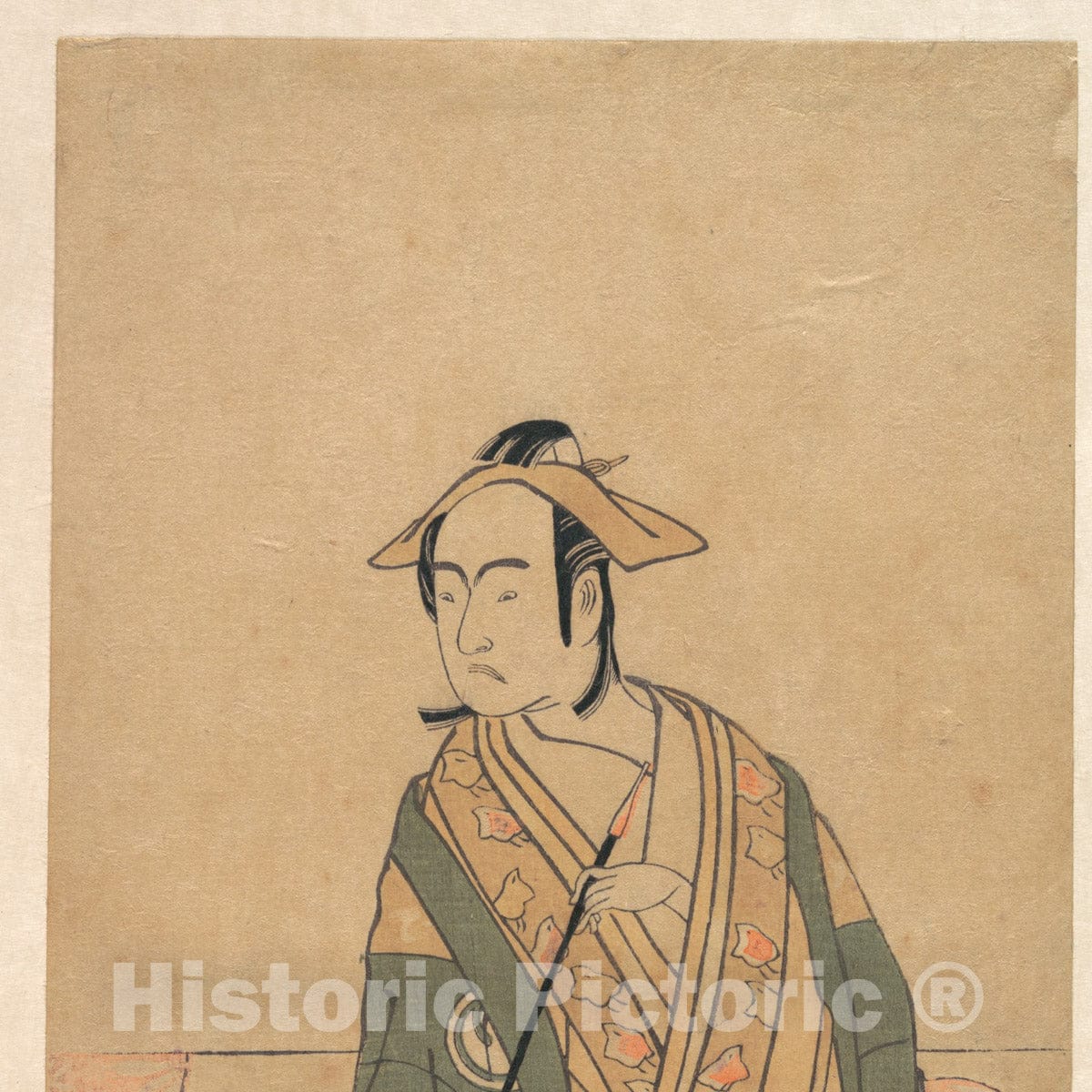 Art Print : Katsukawa Shunsh? - The Third Sawamura Soj?r? in The Role of SOGA no J?r? - Japan : Vintage Wall Art