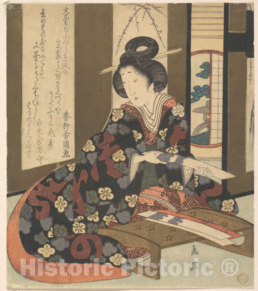 Art Print : Yashima Gakutei - Print - Japan v.5 : Vintage Wall Art