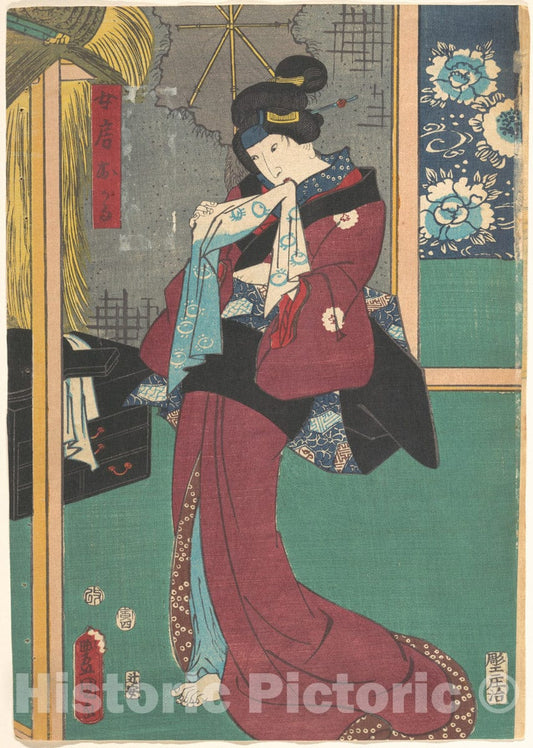 Art Print : Utagawa Kunisada - Print - Japan v.68 : Vintage Wall Art