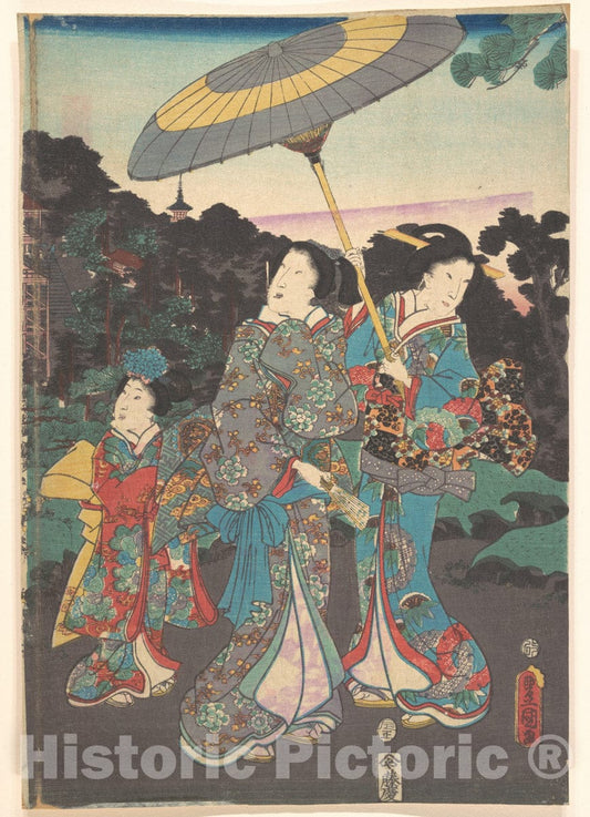 Art Print : Utagawa Kunisada - Print - Japan v.22 : Vintage Wall Art