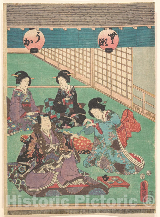 Art Print : Utagawa Kunisada - Print - Japan v.6 : Vintage Wall Art