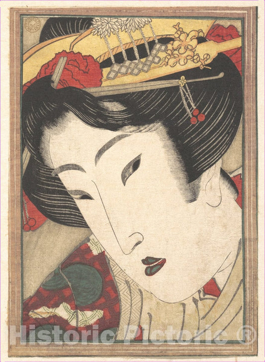 Art Print : Keisai Eisen - Rejected Geisha from Passions Cooled by Springtime Snow - Japan v.1 : Vintage Wall Art