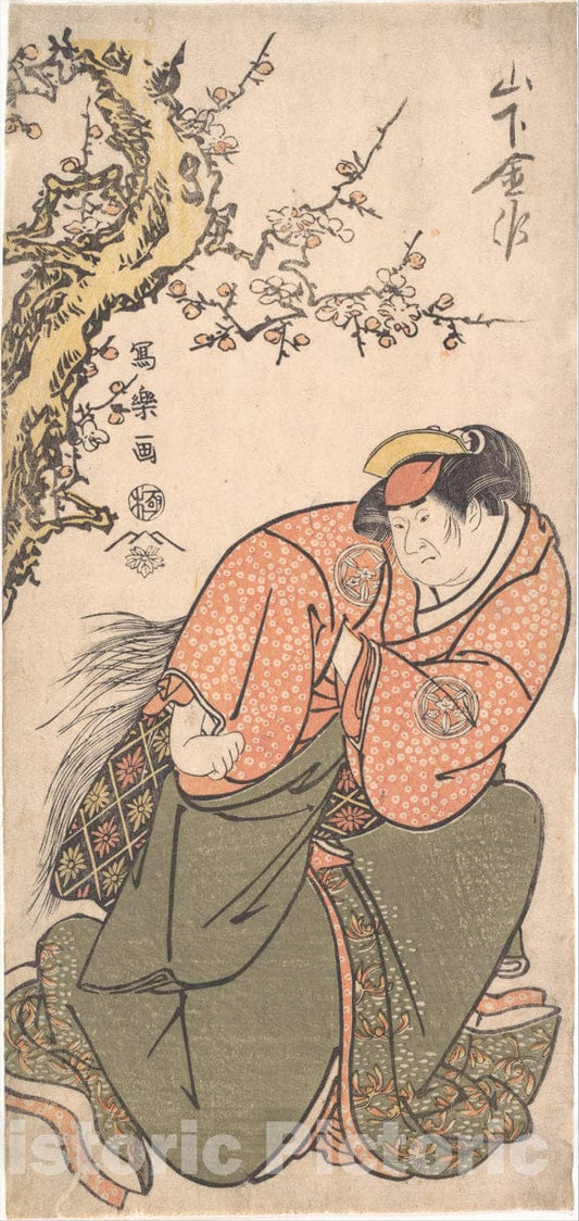 Art Print : T?sh?sai Sharaku - Actor Yamashita Kinsaku II as Sadato's Wife Iwate - Japan : Vintage Wall Art