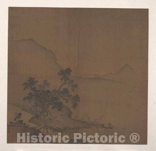 Art Print : in The Style of Xia GUI - Xiantang Estuary - China - Song Dynasty (960–1279) : Vintage Wall Art