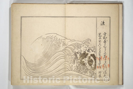 Art Print : Fukuchi Hakuei - Collection of Thirty-six Ky?ka Poems (Roku roku ky?ka sen) - Japan : Vintage Wall Art