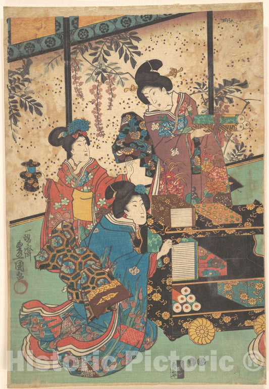 Art Print : Utagawa Kunisada - Print - Japan v.98 : Vintage Wall Art