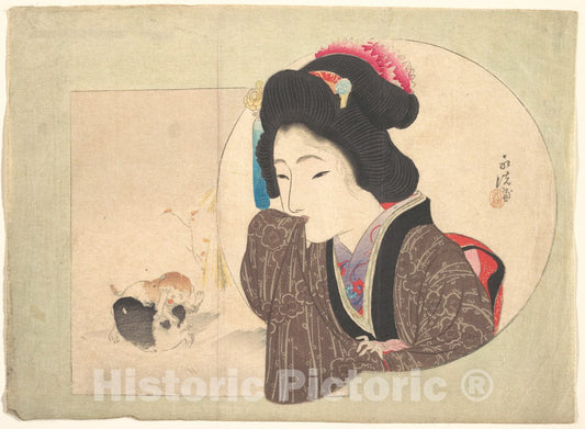 Art Print : Keisai Eisen - Print - Japan : Vintage Wall Art