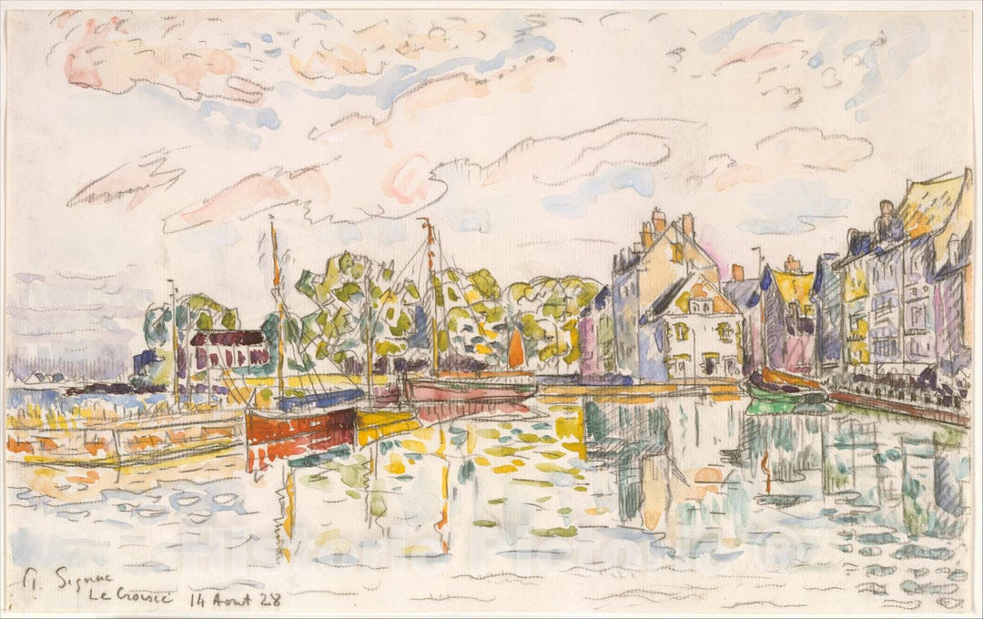 Art Print : Paul Signac - Le Croisic 1 : Vintage Wall Art