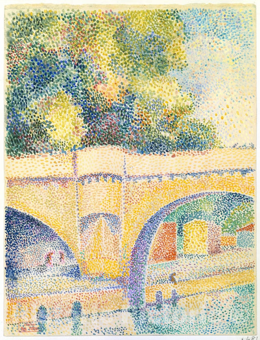 Art Print : Hippolyte Petitjean - Le Pont Neuf : Vintage Wall Art