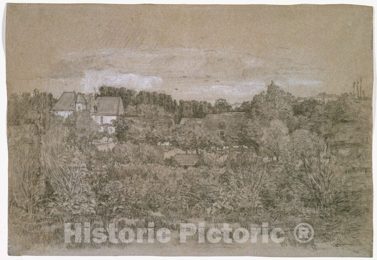 Art Print : Eugène Boudin - Landscape : Vintage Wall Art