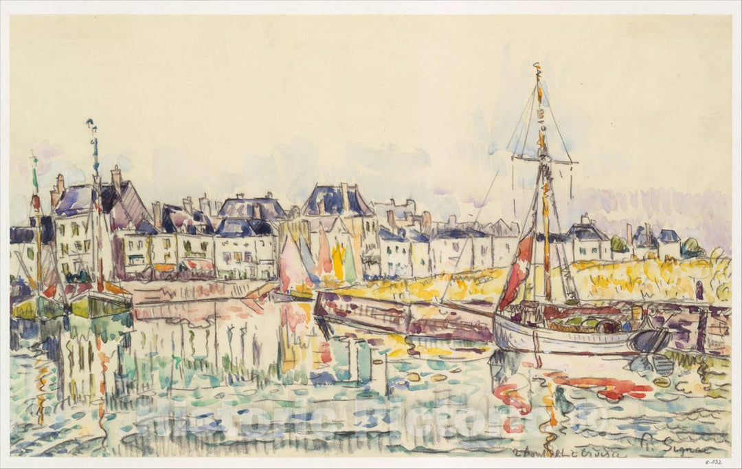 Art Print : Paul Signac - Le Croisic 2 : Vintage Wall Art