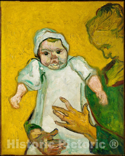 Art Print : Vincent Van Gogh - Madame Roulin and Her Baby : Vintage Wall Art