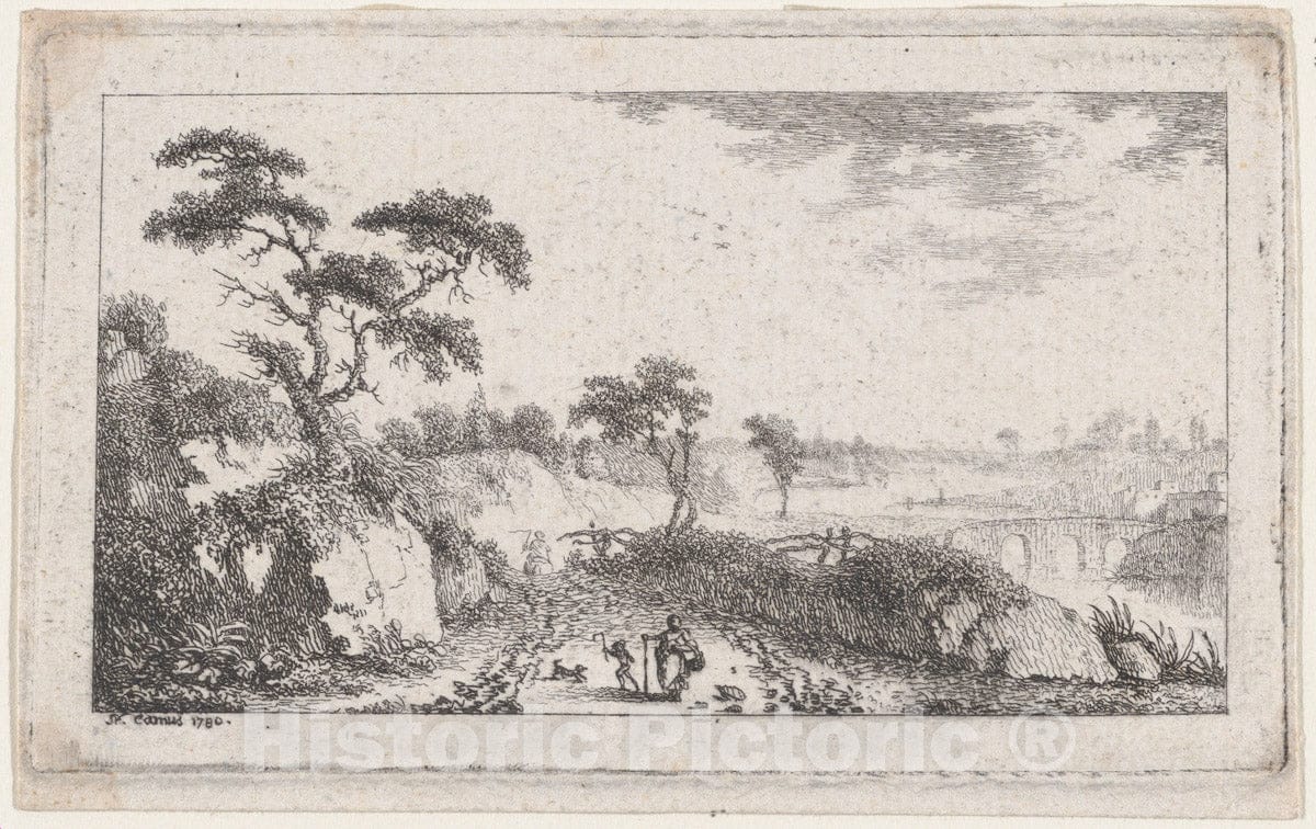 Art Print : Pierre Nicholas Camus - Landscape 3 : Vintage Wall Art