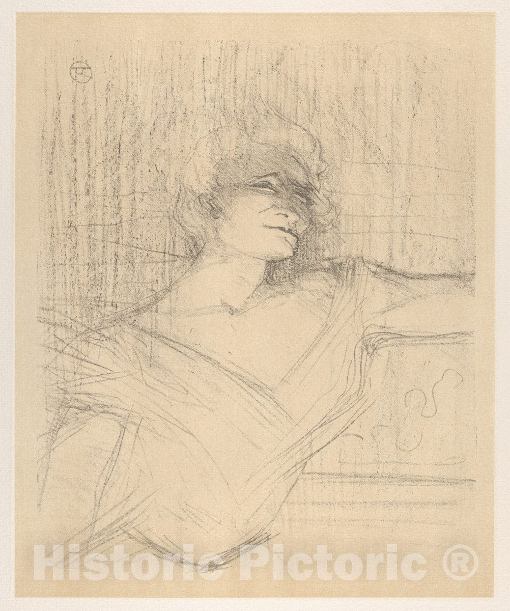 Art Print : Henri de Toulouse-Lautrec - II. Dans la Glu : Vintage Wall Art