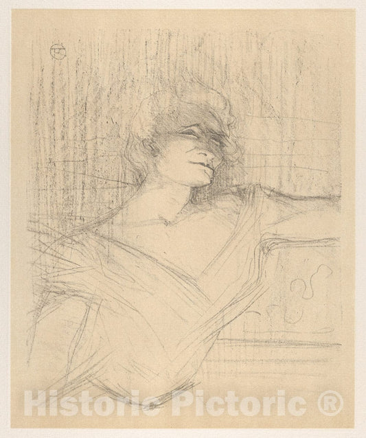 Art Print : Henri de Toulouse-Lautrec - II. Dans la Glu : Vintage Wall Art