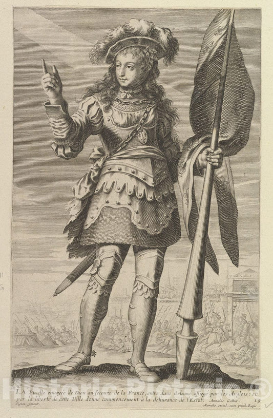 Art Print : Gilles Rousselet - La Pucelle d'Orléans : Vintage Wall Art