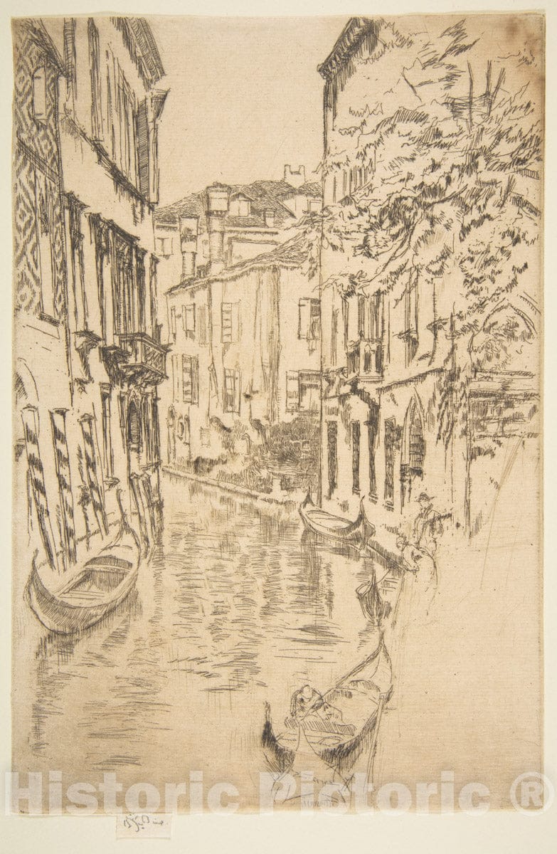 Art Print : James McNeill Whistler - Quiet Canal 2 : Vintage Wall Art