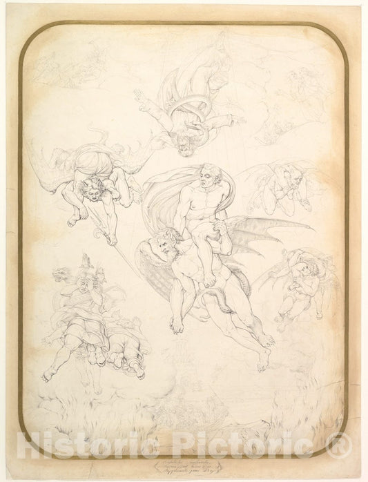 Art Print : Tommaso Piroli - Last Judgment, After Michelangelo : Vintage Wall Art