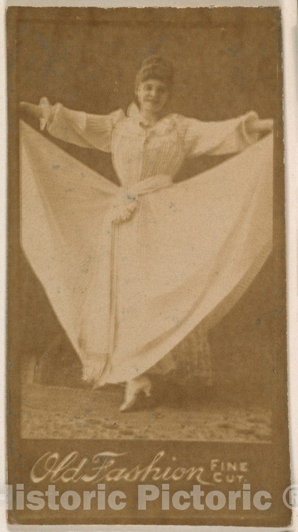 Photo Print : Dancer, from The Actresses Series (N664) Promoting Old Fashion Fine Cut Tobacco - 416743 : Vintage Wall Art