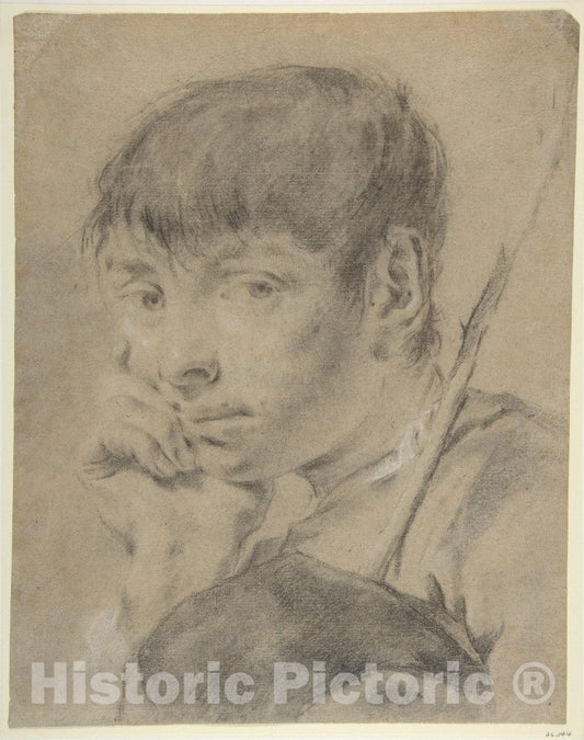 Art Print : Giovanni Battista Piazzetta - Boy with a Staff : Vintage Wall Art