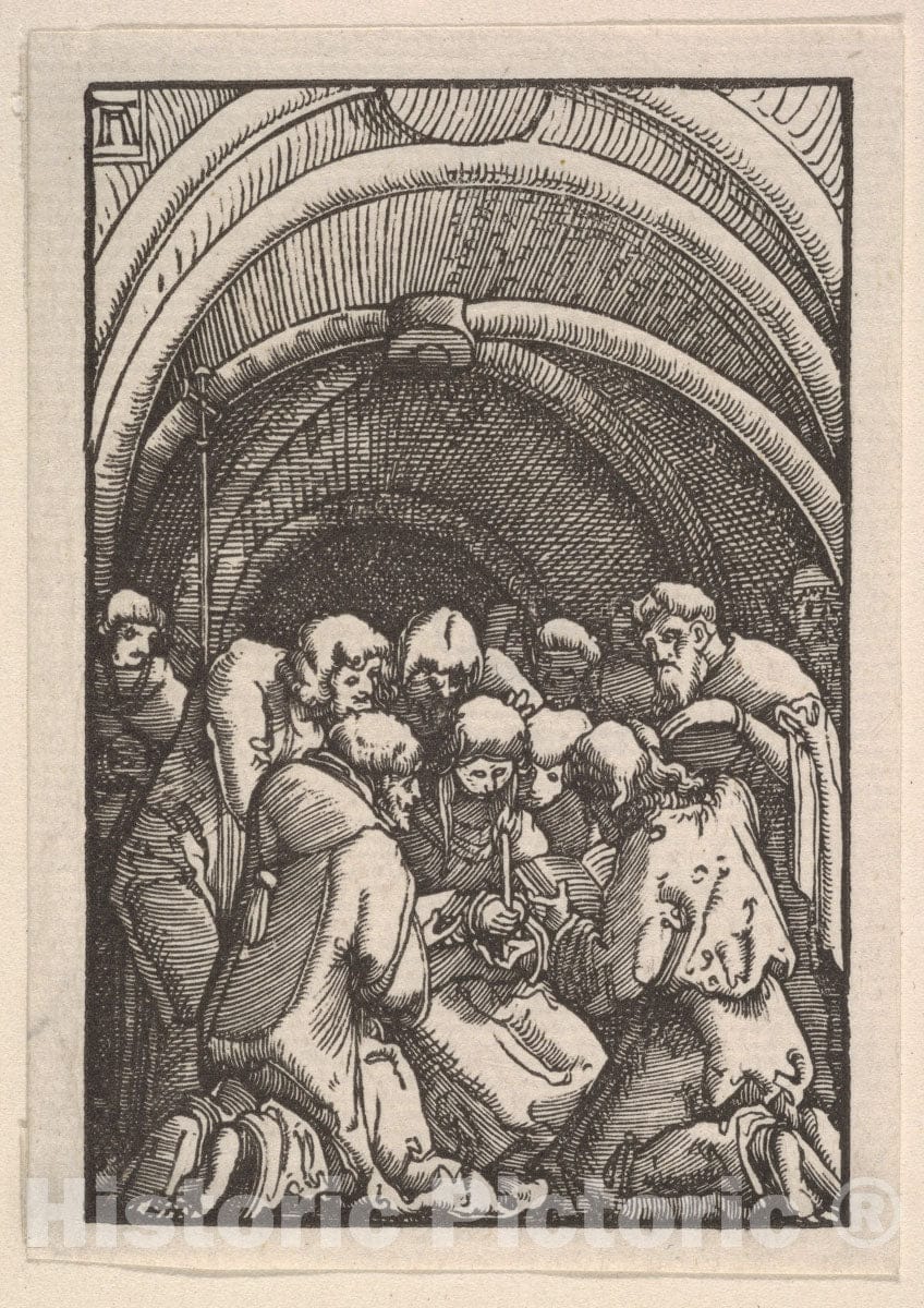 Art Print : Albrecht Altdorfer - Death of The Virgin, from The Fall and Salvation of Mankind Through The Life and Passion of Christ : Vintage Wall Art