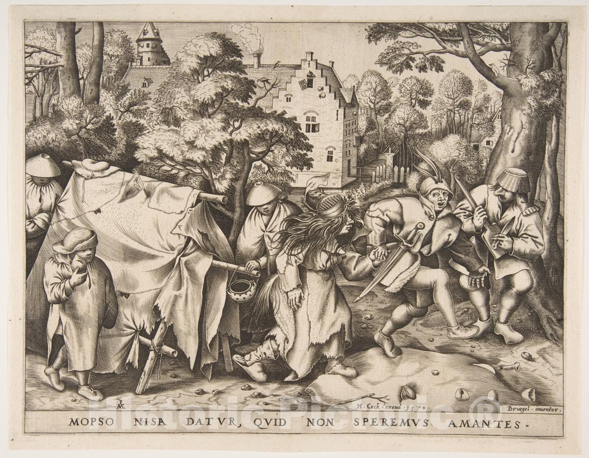 Art Print : Pieter Bruegel The Elder - The Dirty Bride or The Marriage of Mopsus and Nisa : Vintage Wall Art
