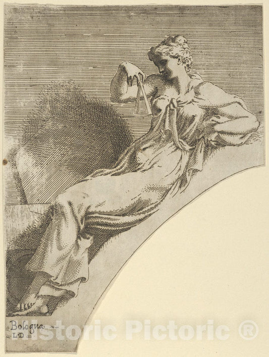 Art Print : Léon Davent - Erato : Vintage Wall Art