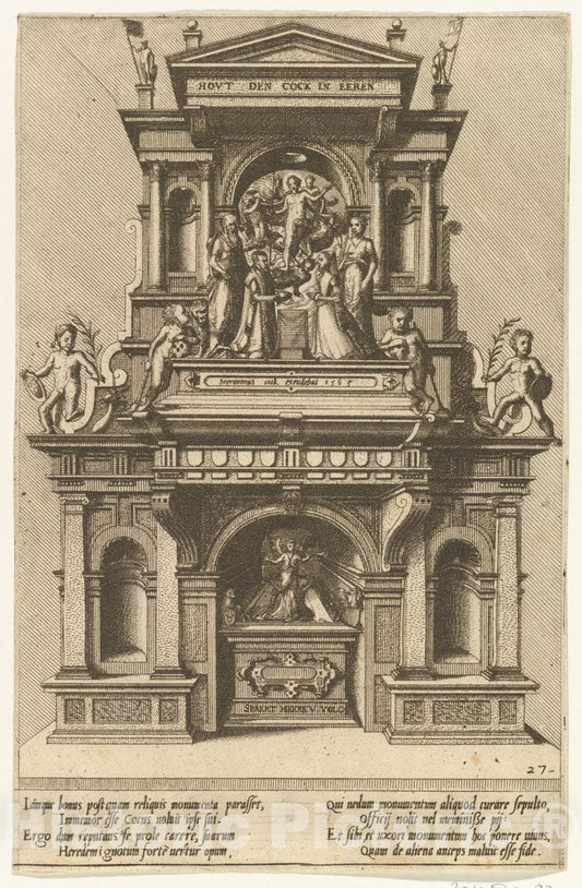 Art Print : Hans Vredeman de Vries - Cœnotaphiorum (27) : Vintage Wall Art