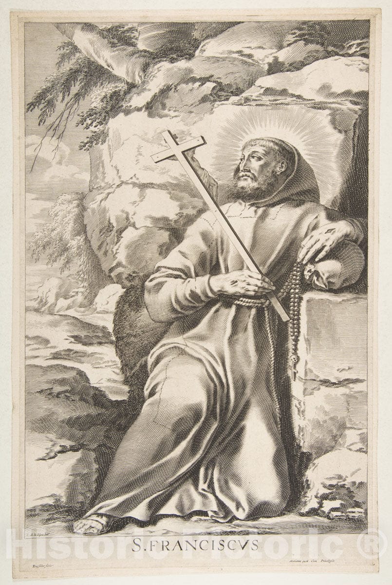 Art Print : Gilles Rousselet - St. Francis : Vintage Wall Art